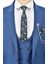 Tek Düğme Çift Yırtmaç Slim Fit 3lü Takım Elbise 2300530 5
