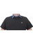 Mocgrande Büyük Beden Polo Kot Yaka T-Shirt 23420 Sıyah 4