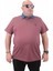 Mocgrande Büyük Beden Polo Kot Yaka T-Shirt 23420 Eflatun 1