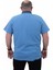 Mocgrande Büyük Beden Polo Kot Yaka T-Shirt 23420 Mavı 3