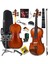GLA-124X SET Profesyonel Üst Kalite GÜL Ağacı Keman 4/4 Tam Boy 1