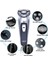 BS001-3HEAD Stili Soeye Elektrikli Tıraş Makinesi Clipper Erkek Jilet Sakal Düzeltici Tıraş Makinesi Erkekler Için Taşınabilir Tıraş Makinesi Saç Kesme Makinesi Yüz Epilatör BS001 (Yurt Dışından) 4