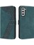Samsung Galaxy S21 Kart Yuvaları Için Flip Folio Kickstand Telefon Kılıfı (Yurt Dışından) 1