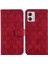 Motorola Moto G53 Için /G23/MOTOROLA Kart Tutucu Çift 8 Kabartmalı Pu Telefon Kılıfı (Yurt Dışından) 1