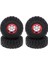 1:12 Rc Kamyon Tarayıcıları 100MM Lastik Lastik Lastikleri Wltoys Için Tekerlek Hex ile 12428 12423 FY01 FY02 FY03 (Yurt Dışından) 8