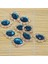Yuvarlak Bling Kristal Inci Sırt Düğmeleri Süsleme Zanaat Yeşil 30X25MM (Yurt Dışından) 4