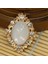 Yuvarlak Bling Kristal Inci Sırt Düğmeleri Süsleme Craft 30X25MM (Yurt Dışından) 3