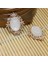 Yuvarlak Bling Kristal Inci Sırt Düğmeleri Süsleme Craft 30X25MM (Yurt Dışından) 4