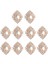 Yuvarlak Bling Kristal Inci Sırt Düğmeleri Süsleme Craft 30X25MM (Yurt Dışından) 1
