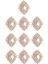 Yuvarlak Bling Kristal Inci Sırt Düğmeleri Süsleme Craft 30X25MM (Yurt Dışından) 3