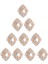 Yuvarlak Bling Kristal Inci Sırt Düğmeleri Süsleme Craft 30X25MM (Yurt Dışından) 4