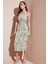Slim Fit Ip Askılı Yırtmaçlı Midi Alt-Üst Takım Bayan Takım 5865726 1