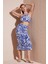 Slim Fit Ip Askılı Yırtmaçlı Midi Alt-Üst Takım Bayan Takım 5865726 2