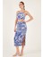 Slim Fit Ip Askılı Yırtmaçlı Midi Alt-Üst Takım Bayan Takım 5865726 3