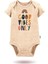 3'lü Organik"good Vibes Only" Baskılı Kısa Kollu Bebek Body Zıbın Kısabej-Kahve-Güneş98-8 2