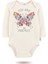 3'lü Organik "butterfly Baskılı Uzun Kollu Bebek Body ZIBINUZUN-GÜNEŞ-EKRU-PEMBE-111-113 2