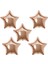 18 inç Rose Gold Renk 5 Adet Yıldız Şekilli Folyo Balon 1