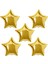 18 inç Gold Renk 5 Adet Yıldız Şekilli Folyo Balon 1