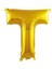 34 inç T Gold Renk Harf Folyo Balon 1