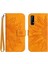 Realme 7 Lüks Pu Deri Kısa Kayış ile Kabartmalı Ayçiçeği Için Kılıf (Yurt Dışından) 1
