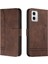 Motorola Moto G73 El Kayışı Flip Folio Cüzdan Kart Yuvaları Için Telefon Kılıfı (Yurt Dışından) 1