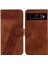 Google Piksel 7 Pro Için Telefon Kılıfı Pu Deri Kabartmalı Desen Flip Folio (Yurt Dışından) 1