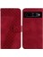 Google Piksel 7 Pro Için Telefon Kılıfı Pu Deri Kabartmalı Desen Flip Folio (Yurt Dışından) 1