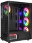 Helıos Mesh 550W 80+ 4X12CM Rgb Fan Atx Tempered Glass 2xusb2.0/1xusb3.0 Siyah Mıd Tower Gaming Kasa 2