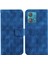 Motorola Kenar 40 Neo Pu Deri Kickstand Çift 8 Kabartmalı Telefon Kılıfı (Yurt Dışından) 1