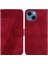 iphone 13 Mini Kabartmalı Desen Cüzdan Flip Folio Pu Telefon Kılıfı (Yurt Dışından) 1