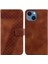 iphone 13 Mini Kabartmalı Desen Cüzdan Flip Folio Pu Telefon Kılıfı (Yurt Dışından) 1