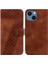 Iphone 15 Için Artı Kart Yuvası Fonksiyonu Pu Deri Flip Folio Telefon Kılıfı (Yurt Dışından) 1