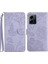 Xiaomi Redmi Not 12 4g Anti-Damla Koruma Çiçekler ve Pu Flip (Yurt Dışından) 1
