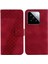 Telefon Kılıfı Için Xiaomi 14 Pu Deri Kabartmalı Desen Cüzdan Flip Folio (Yurt Dışından) 1