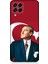 Samsung Galaxy M33 Uyumlu Mustafa Kemal Atatürk ve Bayrak Desenli Silikon Kılıf 1
