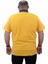 Büyük Beden Polo Kot Yaka Tişört 23420 Sarı 3