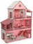Ahşap Barbie Oyun Evi Kız Evcilik Oyuncak Ahşap Eşyalı Eğitici 3