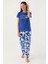 Yumuşak Dokulu Kısa Kol Kadın Pijama Takım 8833 2