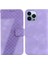 Iphone 15 Için Telefon Kılıfı Pro Cüzdan Pu Deri Kart Yuvası Fonksiyonu Kabartmalı (Yurt Dışından) 1