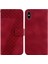 Telefon Kılıfı Için iphone X/xs Kabartmalı Desen Kart Yuvası Fonksiyonu Flip Folio (Yurt Dışından) 1
