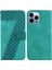 Iphone 14 Için Telefon Kılıfı Pro Kart Yuvası Fonksiyonu Pu Deri Kabartmalı Flip (Yurt Dışından) 1