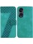 Oppo Phone 8t 5g Için Telefon Kılıfı Kabartmalı Desen Cüzdan Flip Folio Kapak Pu (Yurt Dışından) 1