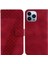 Iphone 13 Için Telefon Kılıfı Pro Kabartmalı Desen Cüzdan Kart Yuvası Fonksiyonu Pu (Yurt Dışından) 1
