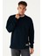 Outlet Bul Outletbul Erkek Ince Uzun Kol Bisiklet Yaka Slim Fit Sweatshirt 1