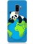 Samsung Galaxy S9 Plus Uyumlu Yorgun Panda ve Dünya Desenli Silikon Kılıf 1