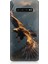 Samsung Galaxy S10 Plus Uyumlu Uçan Kara Kartal Desenli Silikon Kılıf 1