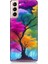 Samsung Galaxy S21 Plus Uyumlu Renkli Hayat Ağacı Desenli Silikon Kılıf 1