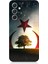 Samsung Galaxy A14 Uyumlu Göktürkçe Türk ve Ağaç Bayrak Desenli Silikon Kılıf 1