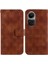 Oppo Phone 10 Pro 5g Için Telefon Kılıfı Kart Tutucu Kickstand Çift 8 Kabartmalı (Yurt Dışından) 1
