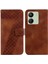 Telefon Kılıfı Için Xiaomi Redmi Embossed Kabartmalı Desen Kart Yuvası Fonksiyonu Çevirin (Yurt Dışından) 1
